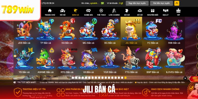 JILI Bắn Cá – Trải Nghiệm Giải Trí Đỉnh Cao Tại 789WIN