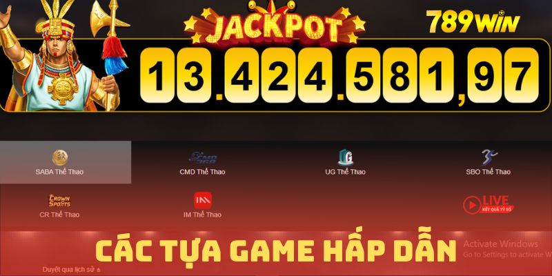 Sảnh thể thao và những cổng game chính, chất lượng